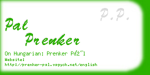 pal prenker business card